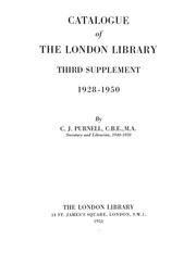 Cover of: Catalogue of the London library, St. James's square, London.: Supplement, 1913-1950
