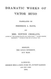Cover of: Dramatic works of Victor Hugo by Victor Hugo