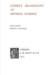 Cover of: Aubrey Beardsley | Symons, Arthur