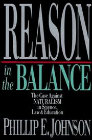 Cover of: Reason in the balance by Johnson, Phillip E.