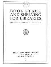 Cover of: Book stack and shelving for libraries