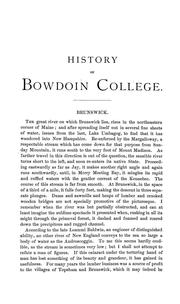 Cover of: History of Bowdoin College: with biographical sketches of its graduates, from 1806 to 1879, inclusive