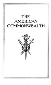 Cover of: The American commonwealth
