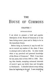 Cover of: The House of Commons by Sir Richard Temple