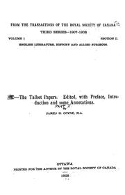 Cover of: The Talbot papers