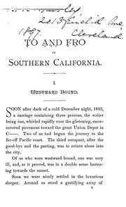 Cover of: To and fro in Southern California | Emma H. Adams