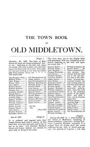 Cover of: The old Middletown town book, 1667 to 1700: The records of Quaker marriages at Shrewsbury, 1667 to 1731; The burying grounds of old Monmouth