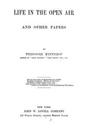 Cover of: Life in the open air by Theodore Winthrop