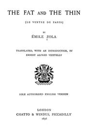 Cover of: The fat and the thin = by Émile Zola