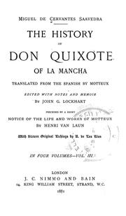 Cover of: The history of Don Quixote of la Mancha. by Miguel de Cervantes Saavedra