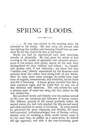 Ivan Turgénieffs̕ Spring floods by Ivan Sergeevich Turgenev