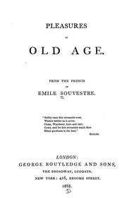 Cover of: Pleasures of old age