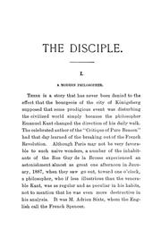 The disciple by Paul Bourget