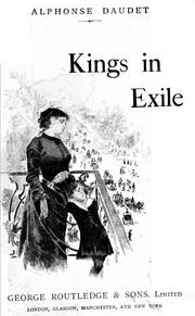 Cover of: Kings in exile by Alphonse Daudet