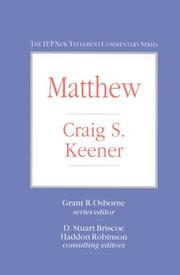 Cover of: Matthew by Craig S. Keener