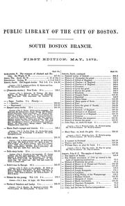 Cover of: List of books, arranged by authors, titles, and subjects