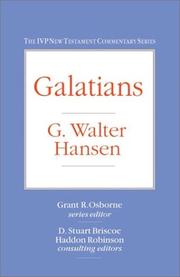 Cover of: Galatians by G. Walter Hansen