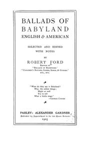 Cover of: Ballads of babyland