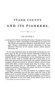 Cover of: Stark county and its pioneers