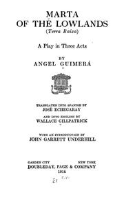 Cover of: Marta of the lowlands (Terra baixa) by Angel Guimerá