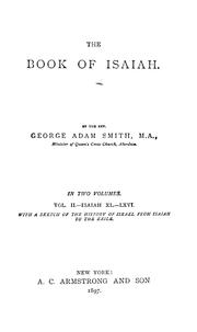 Cover of: The book of Isaiah