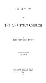 Cover of: History of the Christian church.