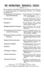 Cover of: An introduction to the literature of the Old Testament