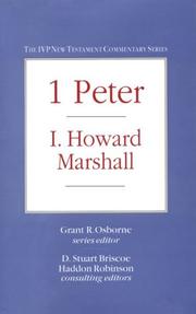 Cover of: 1 Peter by I. Howard Marshall