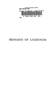 Cover of: Irenaeus of Lugdunum by F. R. Montgomery Hitchcock