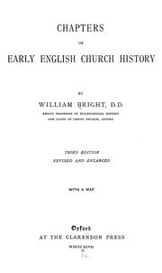 Cover of: Chapters of early English church history