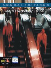 Cover of: Annual Editions: Social Psychology 01/02