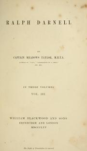 Cover of: Ralph Darnell by Meadows Taylor, Meadows Taylor