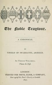 Cover of: The noble traytour | Thomas of Swarraton.