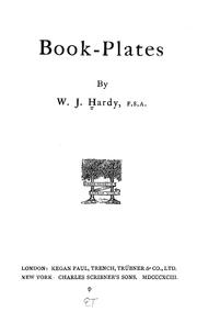 Cover of: Book-plates by William John Hardy