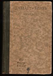 Cover of: Selections from Shelley and Keats.