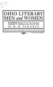 Cover of: Ohio literary men and women: an address prepared for the Ohio centennial celebration