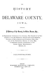 The history of Delaware county, Iowa by Western Historical Co