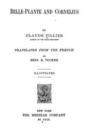 Cover of: Belle-Plante and Cornelius