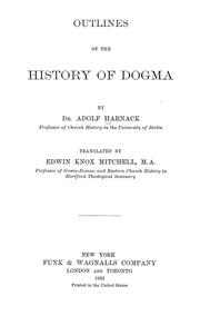 Cover of: Outlines of the history of dogma