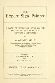 Cover of: The expert sign painter by Albanis Ashmun Kelly