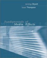 Cover of: Fundamentals of Media Effects by Jennings Bryant, Susan Thompson