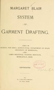 Cover of: Margaret Blair system of garment drafting.