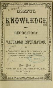 Cover of: Useful knowledge