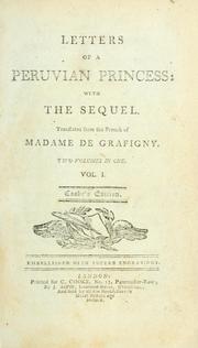 Cover of: Letters of a Peruvian princess: with the sequel