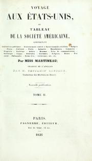 Cover of: Voyage aux États-Unis by Harriet Martineau