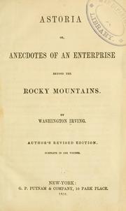 Cover of: Astoria by Washington Irving