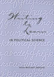 Cover of: Writing to Learn: In Political Science