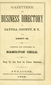 Gazetteer and business directory of Cayuga County, N.Y., for 1867-8.