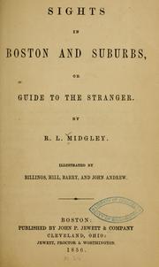 Cover of: Sights in Boston and surburbs