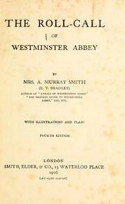 Cover of: The roll-call of Westminster Abbey